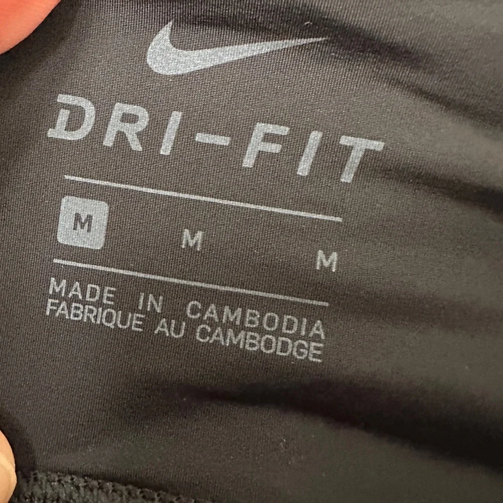 Nike Black Dri-FIT Performance 7/8 Leggings medium Running Walking Training - Picture 14 of 17